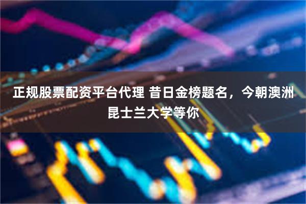 正规股票配资平台代理 昔日金榜题名，今朝澳洲昆士兰大学等你