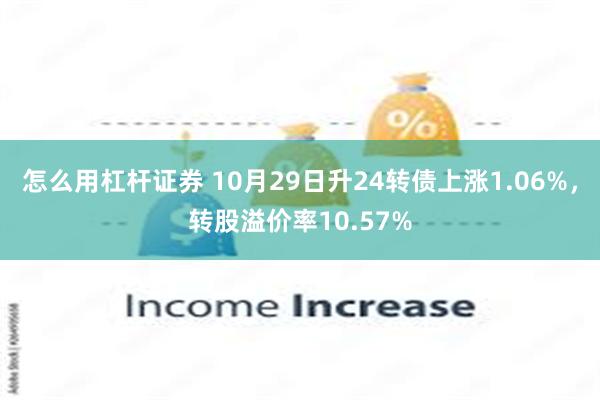 怎么用杠杆证券 10月29日升24转债上涨1.06%，转股溢价率10.57%